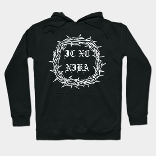 IC XC Nika Crown of Thorns Christian Metal Hardcore Punk Hoodie